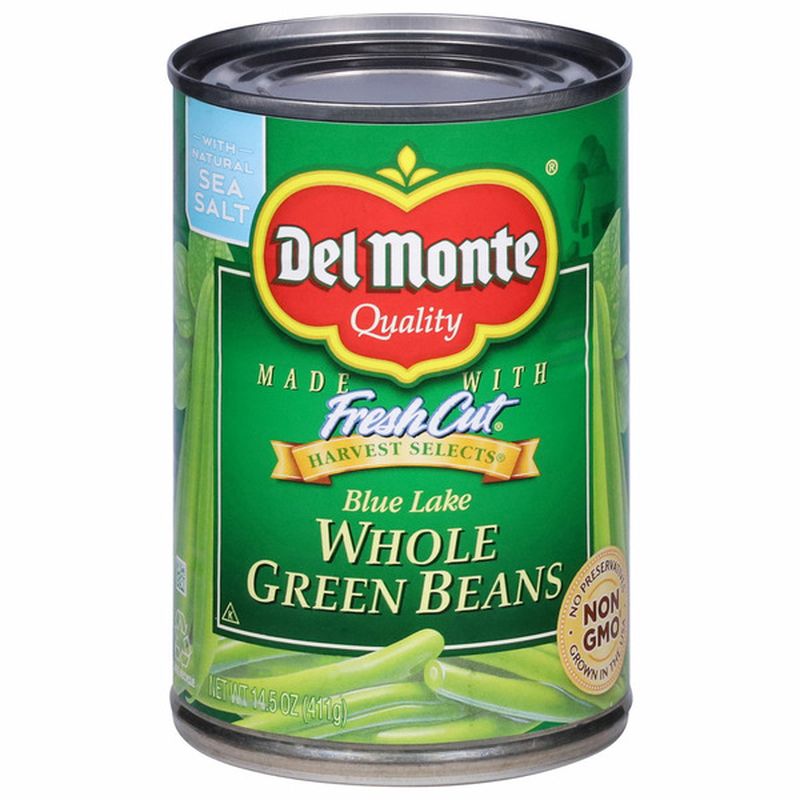 Del Monte Fresh Cut Green Beans, Whole, Blue Lake, Harvest Selects
