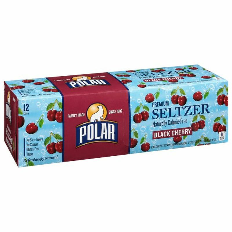 Polar Seltzer, Black Cherry, Premium Wegmans