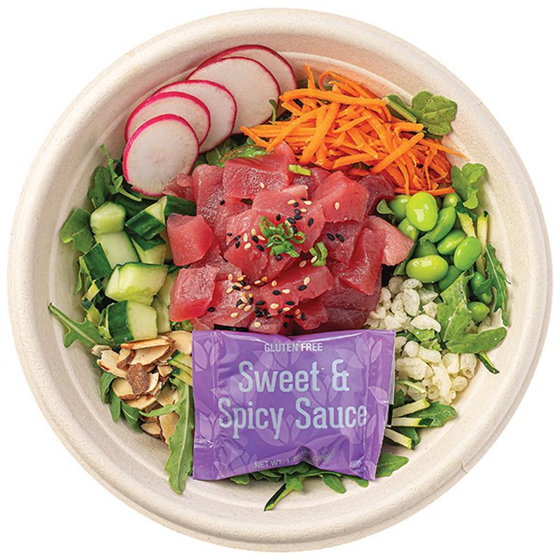 Wegmans Sweet & Spicy Ahi Tuna Poke Salad Bowl Wegmans