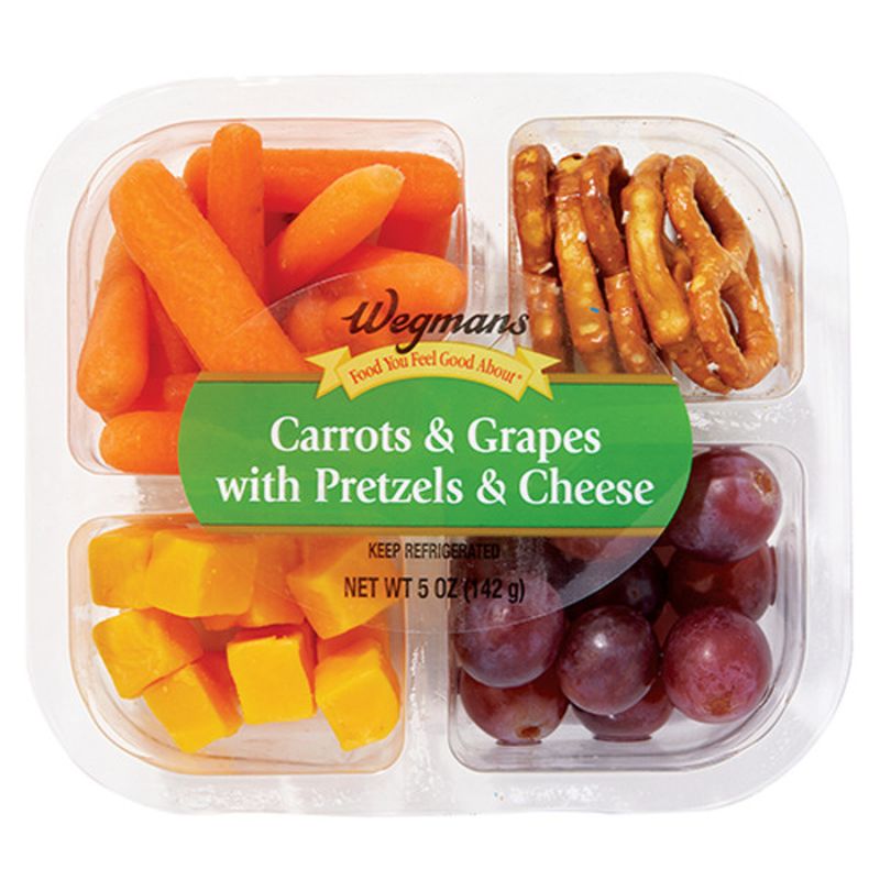 Wegmans Carrots & Grapes with Pretzels & Cheese Wegmans