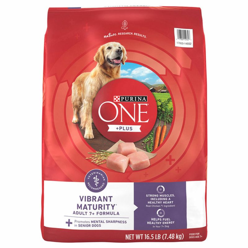 Purina ONE Plus Dog Food Vibrant Maturity Adult 7 Formula Wegmans