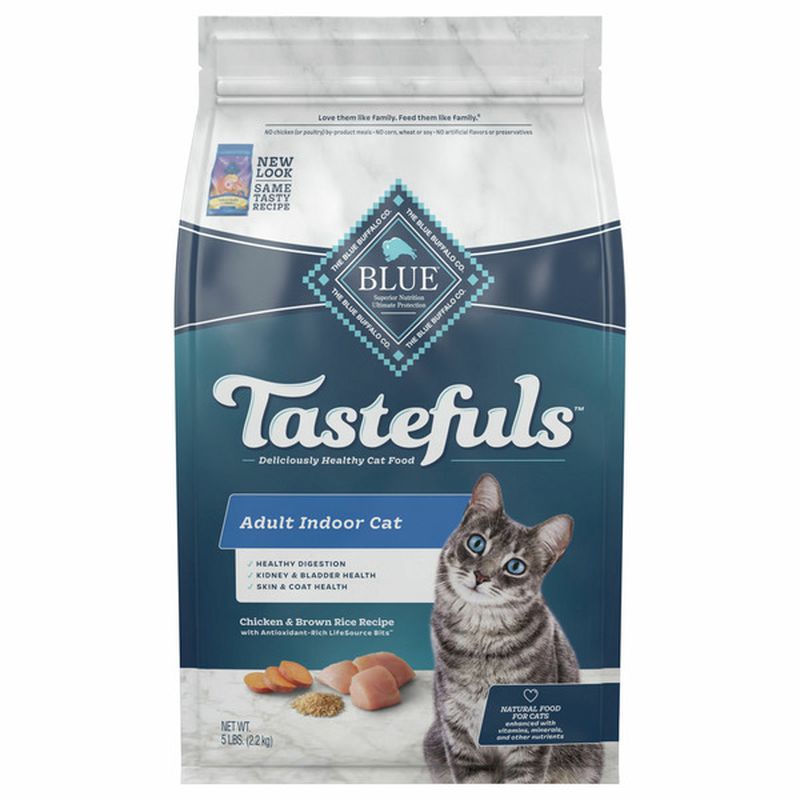 Blue Buffalo Blue Tastefuls Food for Cats, Natural, Chicken & Brown