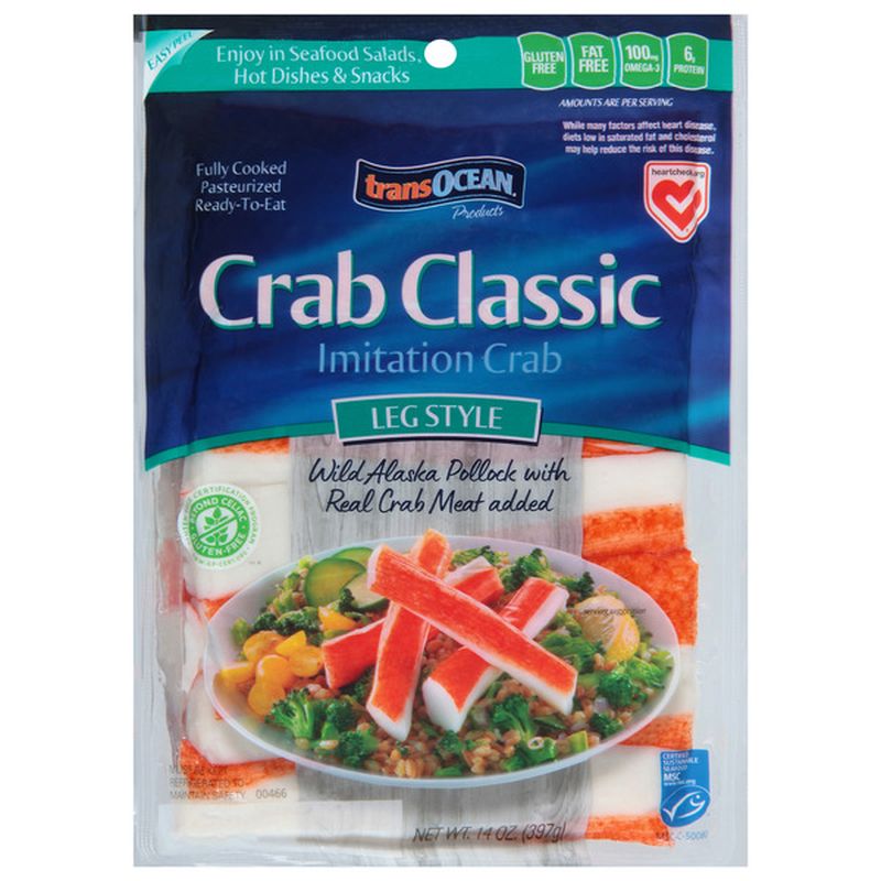 TransOcean Crab Classic Imitation Crab, Leg Style Wegmans