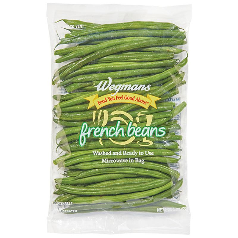 Wegmans Cleaned & Cut Microwavable French Beans Wegmans