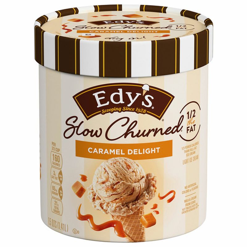EDY S Slow Churned Ice Cream Caramel Delight Light Wegmans