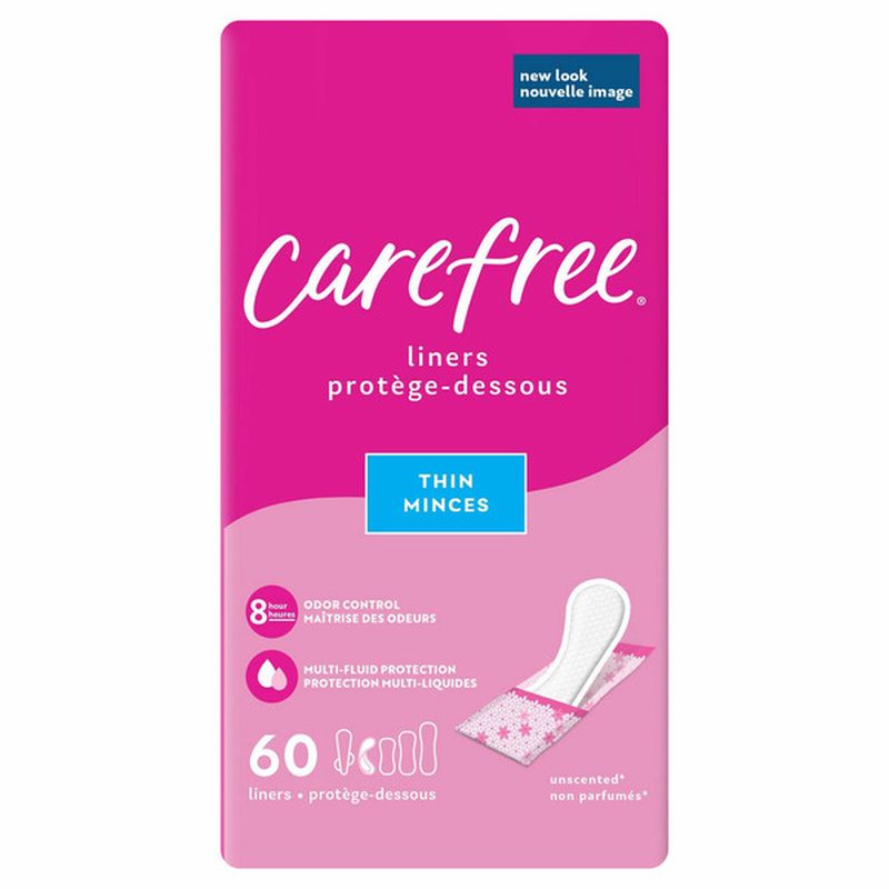Carefree Liners, Thin, Unscented Wegmans