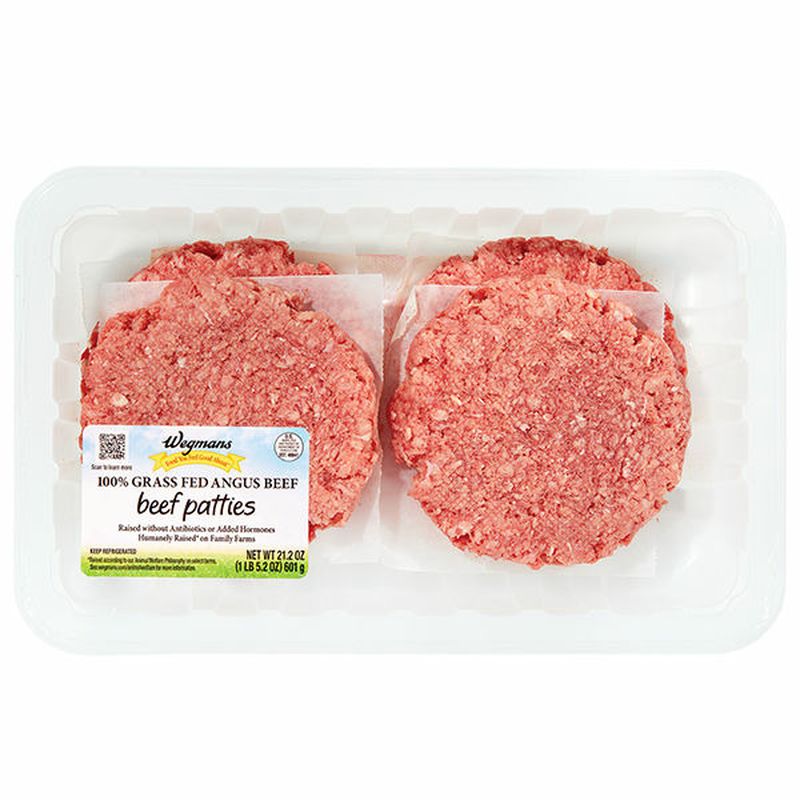 Wegmans 100 Grass Fed Angus Beef Patties Wegmans