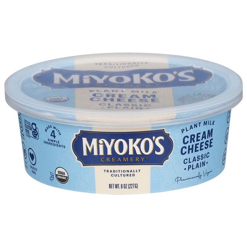 Miyoko's Creamery Classic Plain Plant Milk Cream Cheese Wegmans