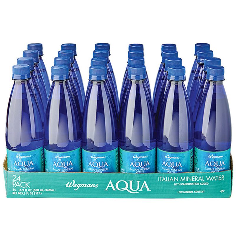 Wegmans Aqua Italian Mineral Water 24 Pack FAMILY PACK Wegmans