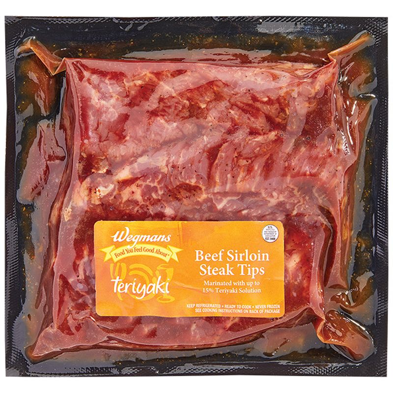 Wegmans Teriyaki Marinated Beef Sirloin Steak Tips Wegmans