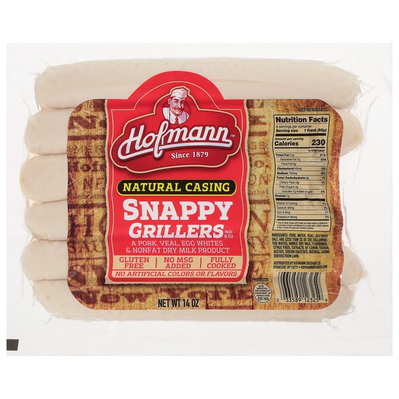 Hofmann Sausage Company Snappy Grillers, Natural Casing Wegmans