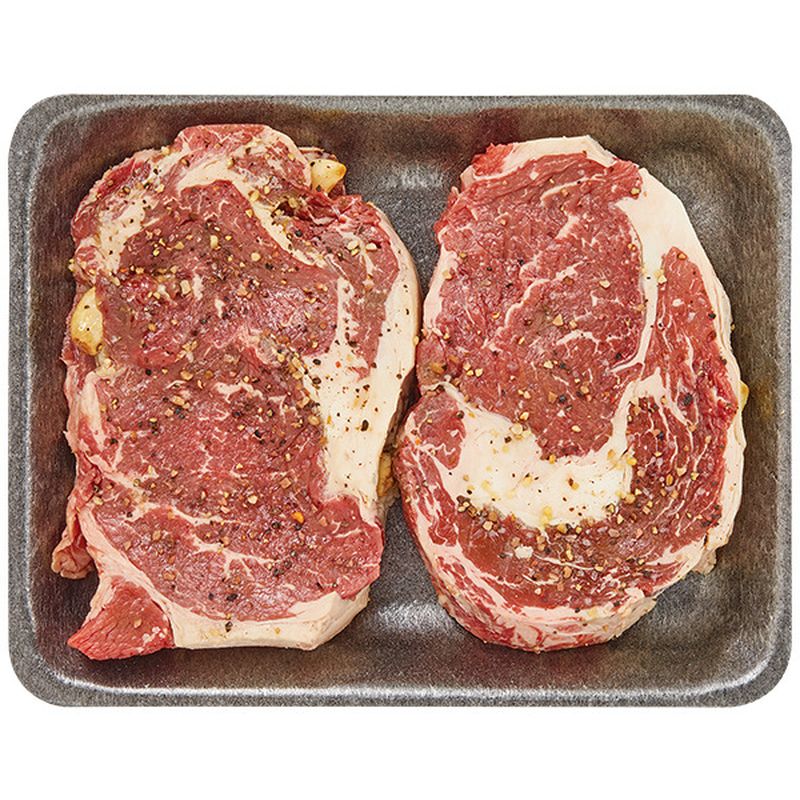 Wegmans Ready to Cook Garlic Studded Beef Ribeye Steak, 2 Pack Wegmans
