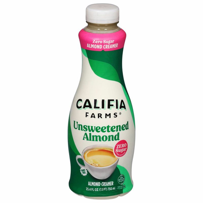 Califia Farms Creamer, Unsweetened Almond, Dairy Free, Zero Sugar Wegmans