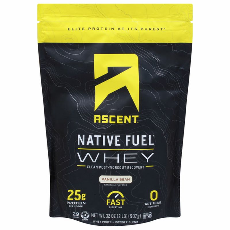 Ascent Native Fuel Whey Protein Powder Blend, Vanilla Bean Wegmans
