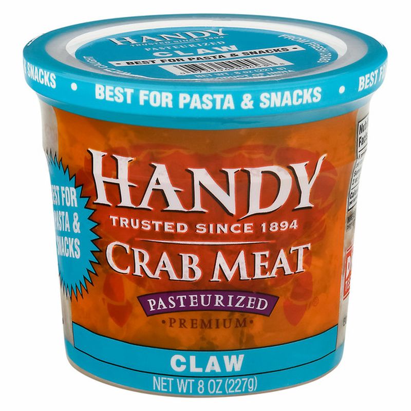 Handy Crab Meat, Pasteurized, Premium, Claw Wegmans