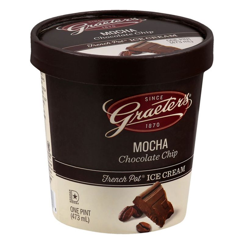 Graeter's Ice Cream Co. Ice Cream, French Pot, Mocha Chocolate Chip ...