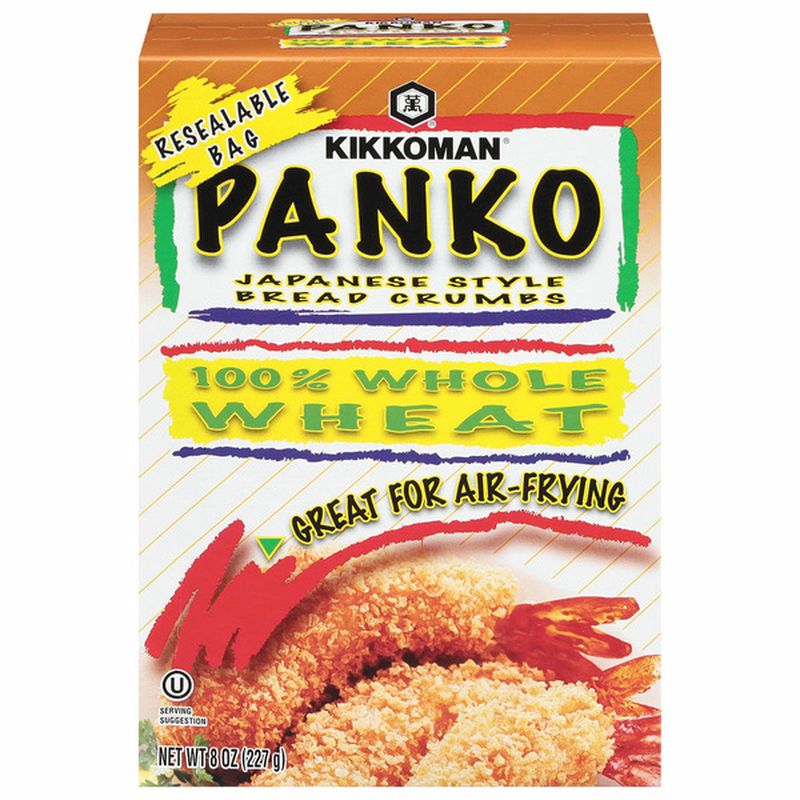 Kikkoman Bread Crumbs, Japanese Style, Panko, 100 Whole Wheat Wegmans