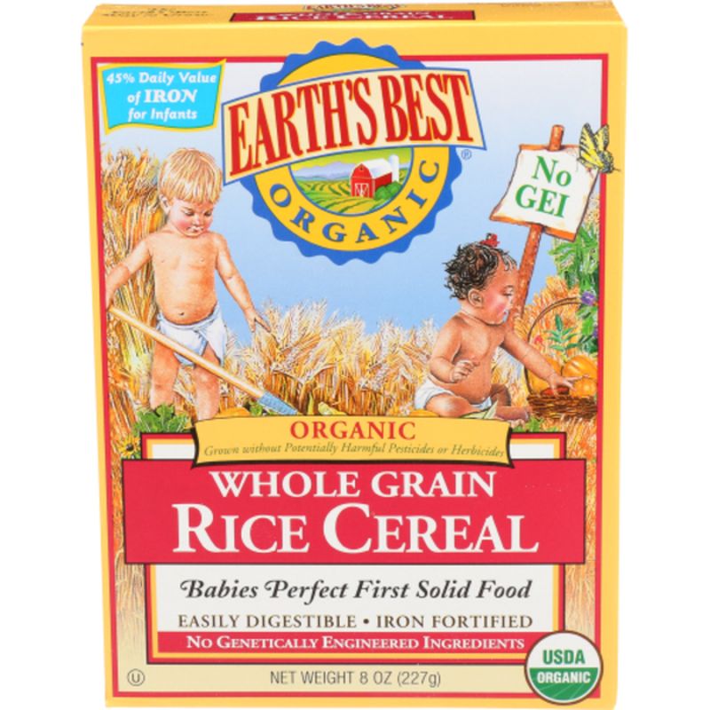 Earth's best organic whole grain rice cereal outlet