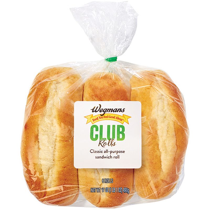 Wegmans Club Rolls, 6 Pack Wegmans