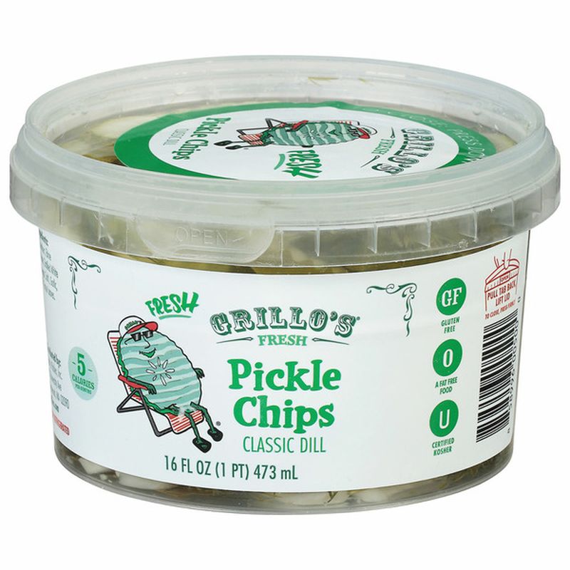Grillo's Pickle Chips, Fresh, Classic Dill Wegmans
