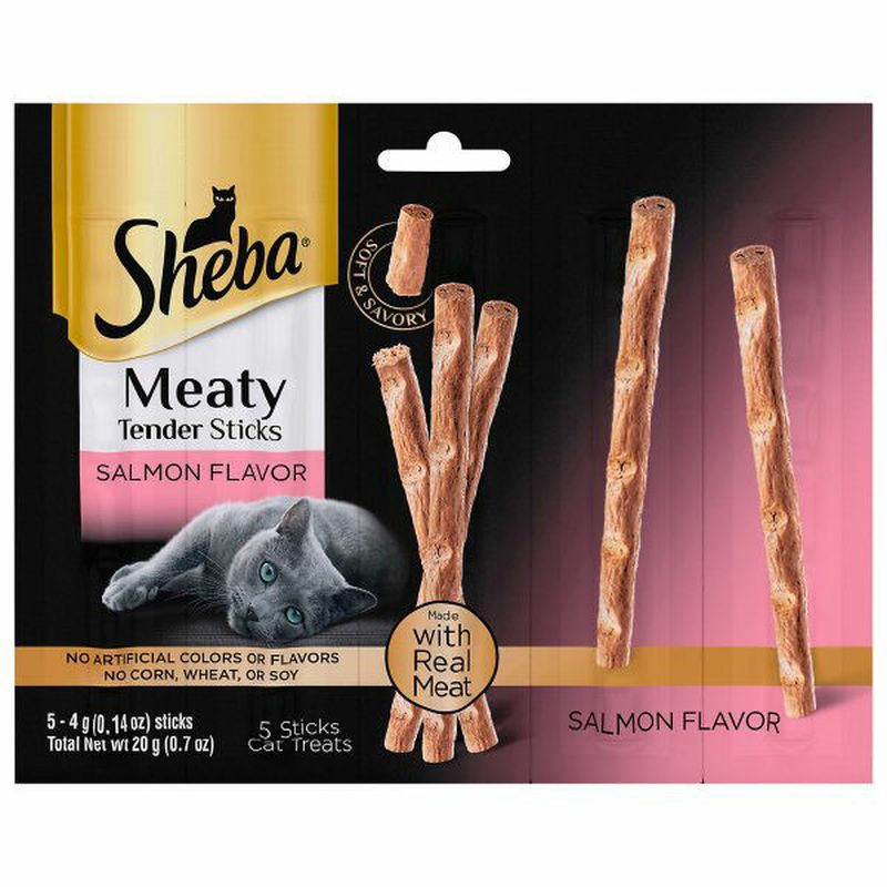 SHEBA PERFECT PORTIONS Cat Treats Salmon Flavor Meaty Tender Sticks Wegmans