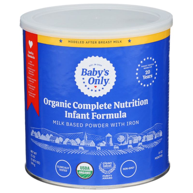Baby's only organic formula canada online