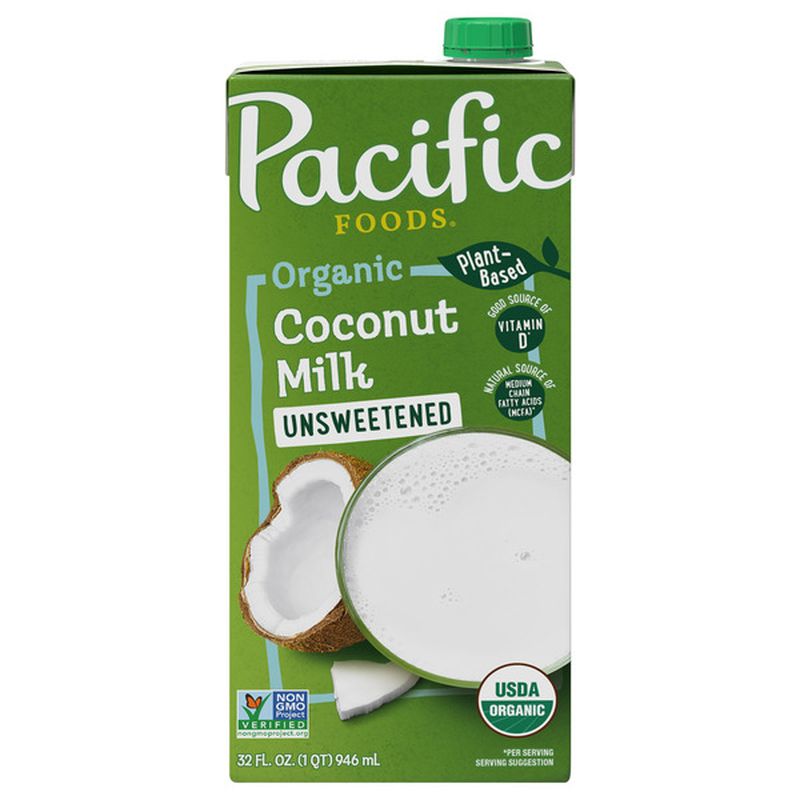 Pacific Foods Coconut Milk, Organic, Unsweetened, PlantBased Wegmans