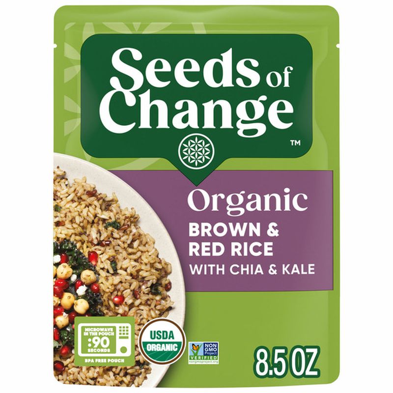 SEEDS OF CHANGE Organic Brown & Red Rice with Chia & Kale Wegmans