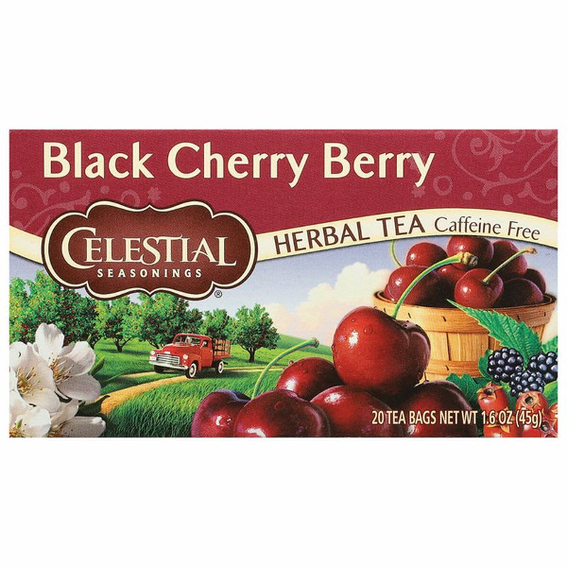 Celestial Seasonings Herbal Tea, Caffeine Free, Black Cherry Berry