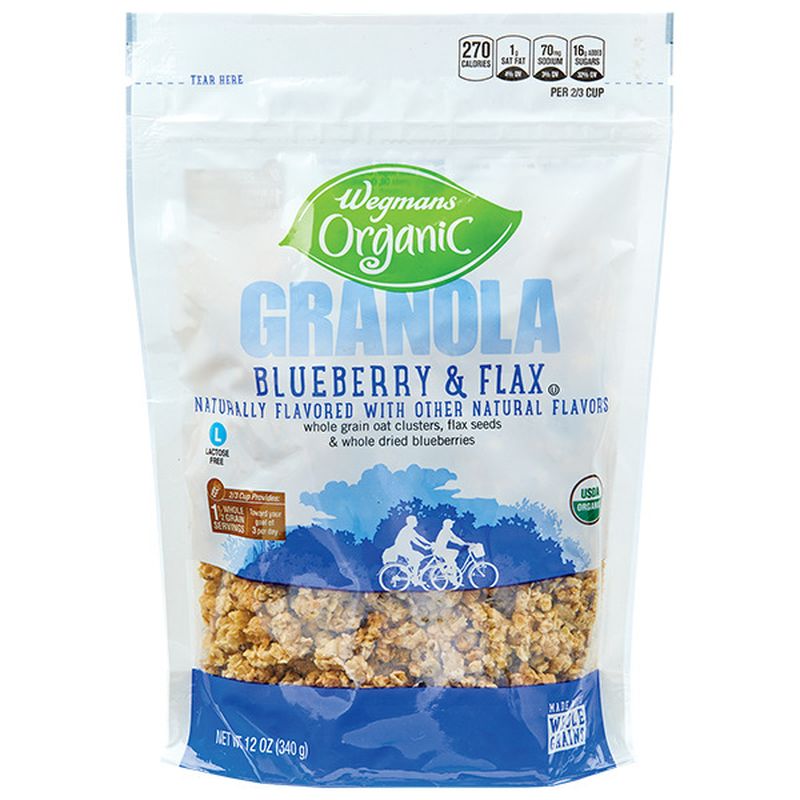 Wegmans Organic Blueberry & Flax Granola Wegmans
