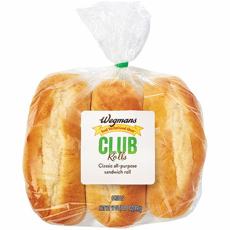 Wegmans Club Rolls, 6 Pack Wegmans