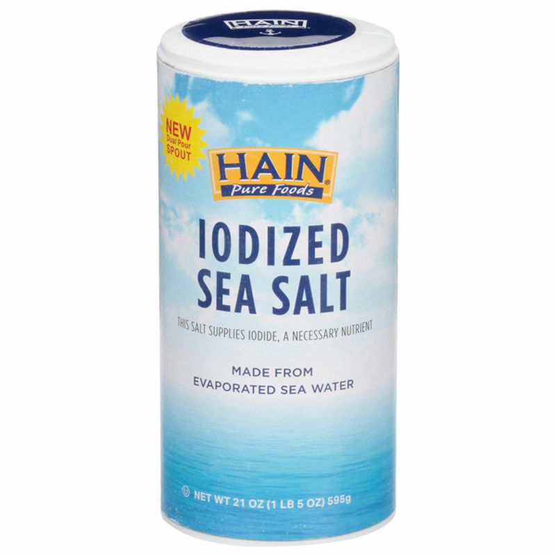 Hain Pure Foods Pure Foods Sea Salt, Iodized Wegmans