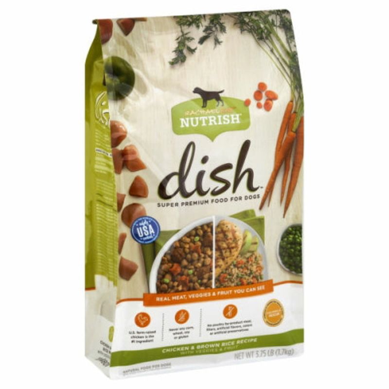 Rachael Ray Nutrish Dish Food for Dogs Super Premium Chicken Brown Rice Recipe with Veggies Fruit Wegmans