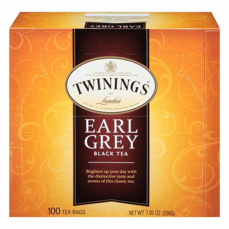 Twinings Black Tea, Earl Grey, Bags Wegmans