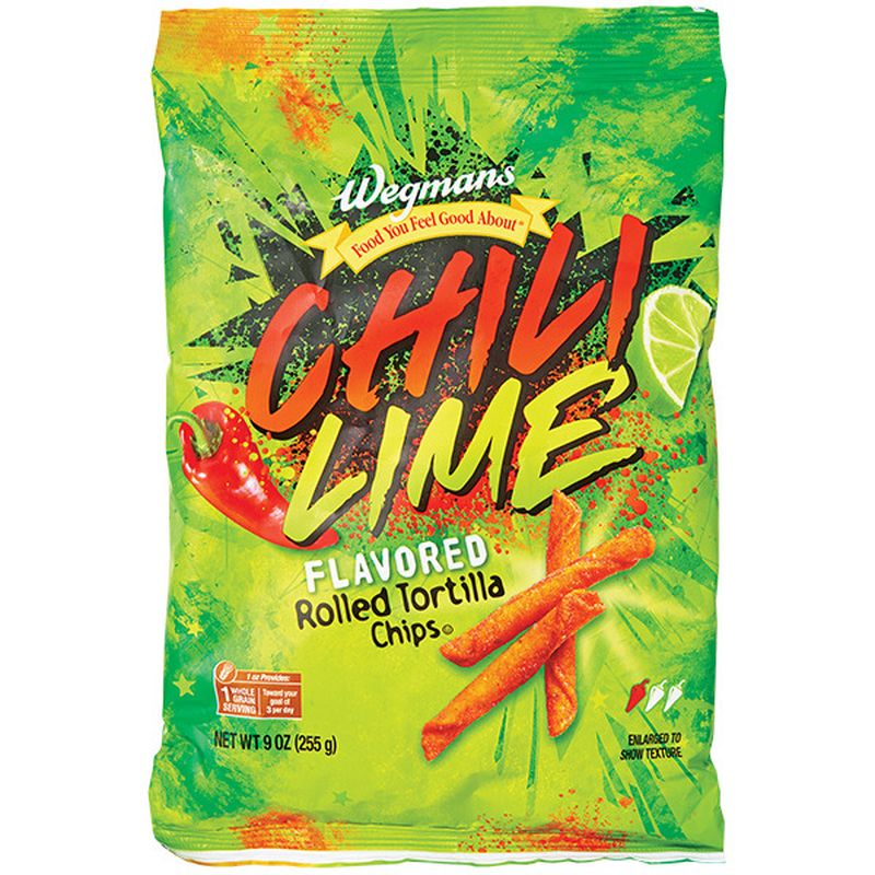 Wegmans Chili Lime Flavored Rolled Tortilla Chips Wegmans
