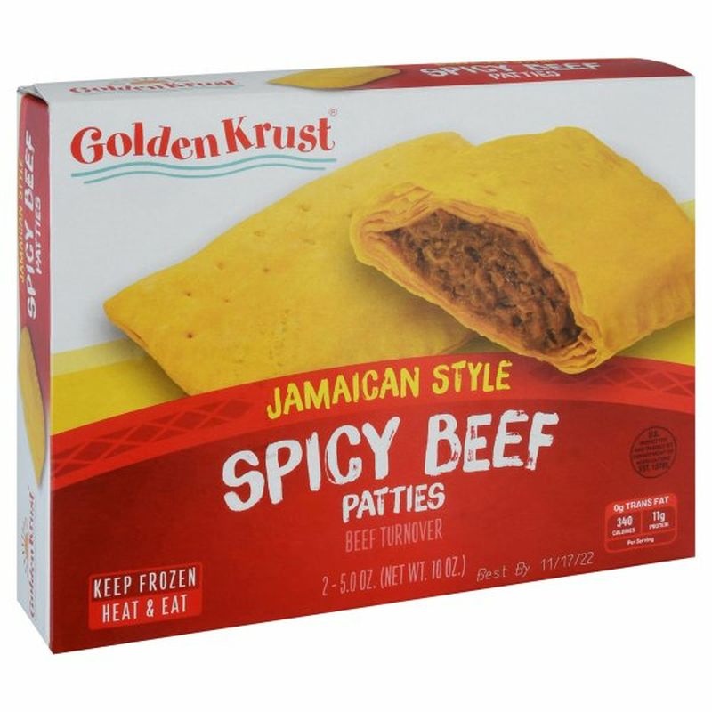 Golden Krust Beef Turnover, Spicy Beef, Jamaican Style, Patties Wegmans