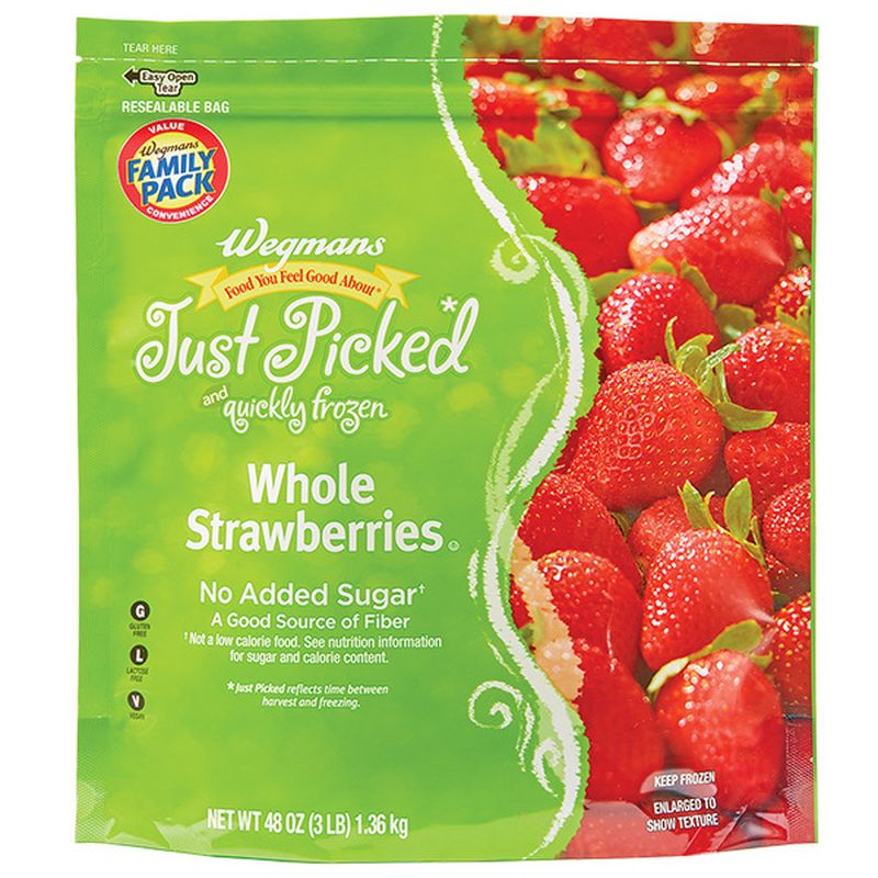 Wegmans Frozen Whole Strawberries, FAMILY PACK Wegmans