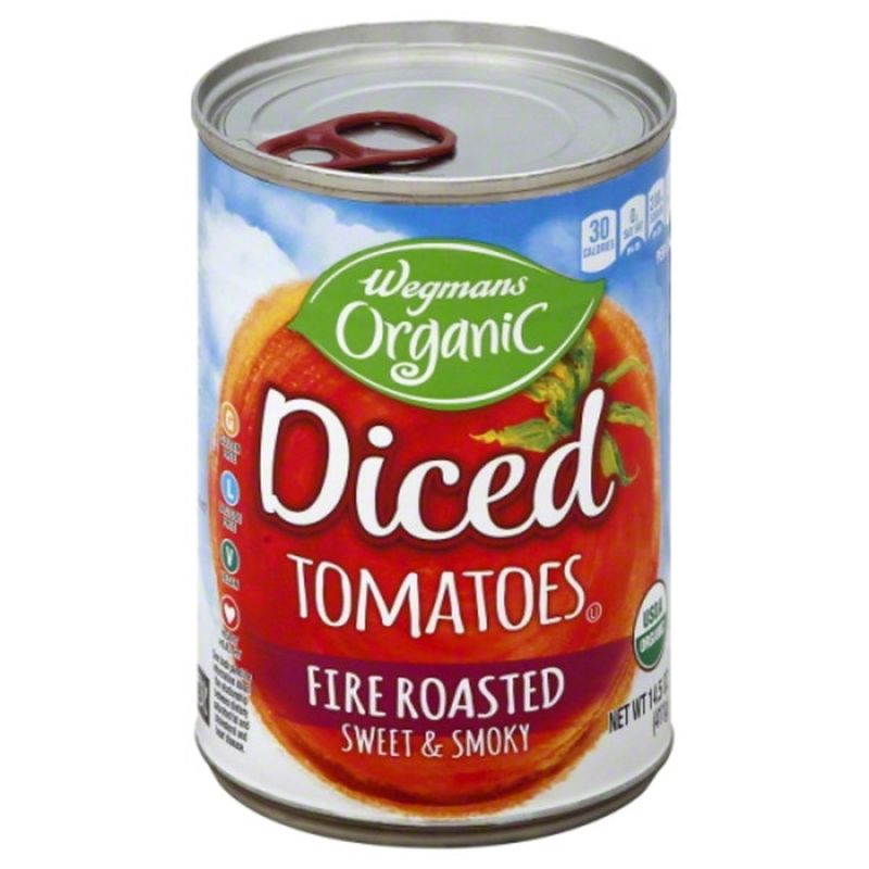 Wegmans Organic Fire Roasted Diced Tomatoes Wegmans