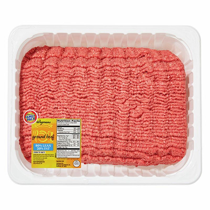 Wegmans Ground Beef 80/20, FAMILY PACK Wegmans