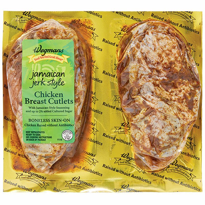 Wegmans Jerk SkinOn Boneless Chicken Breasts Wegmans