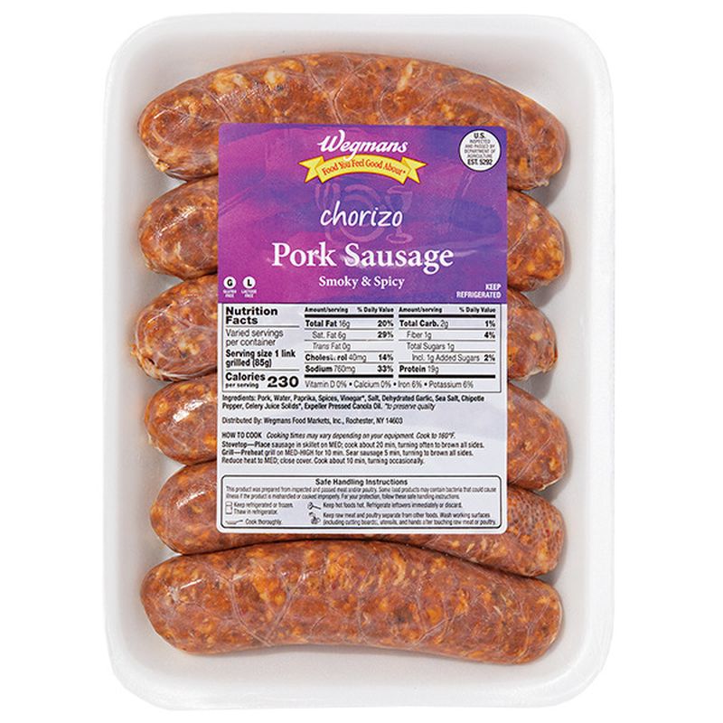 Wegmans Chorizo Pork Sausage Wegmans