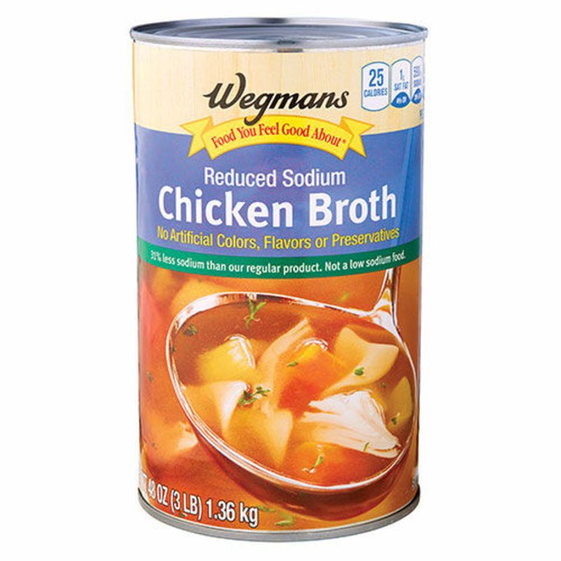 Wegmans Reduced Sodium Canned Chicken Broth Wegmans
