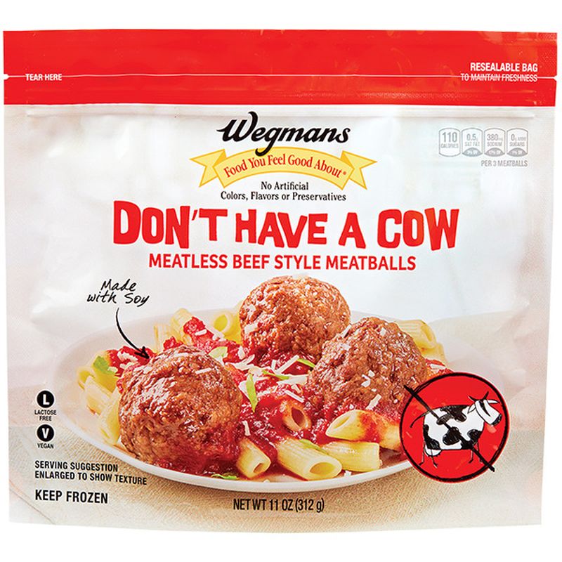 Wegmans Don't Have A Cow Meatless Beef Style Meatballs Wegmans