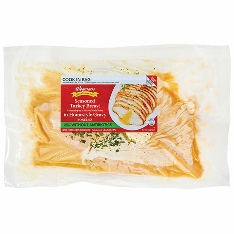 Wegmans Cook in Bag Seasoned Boneless Turkey Breast, Raised without