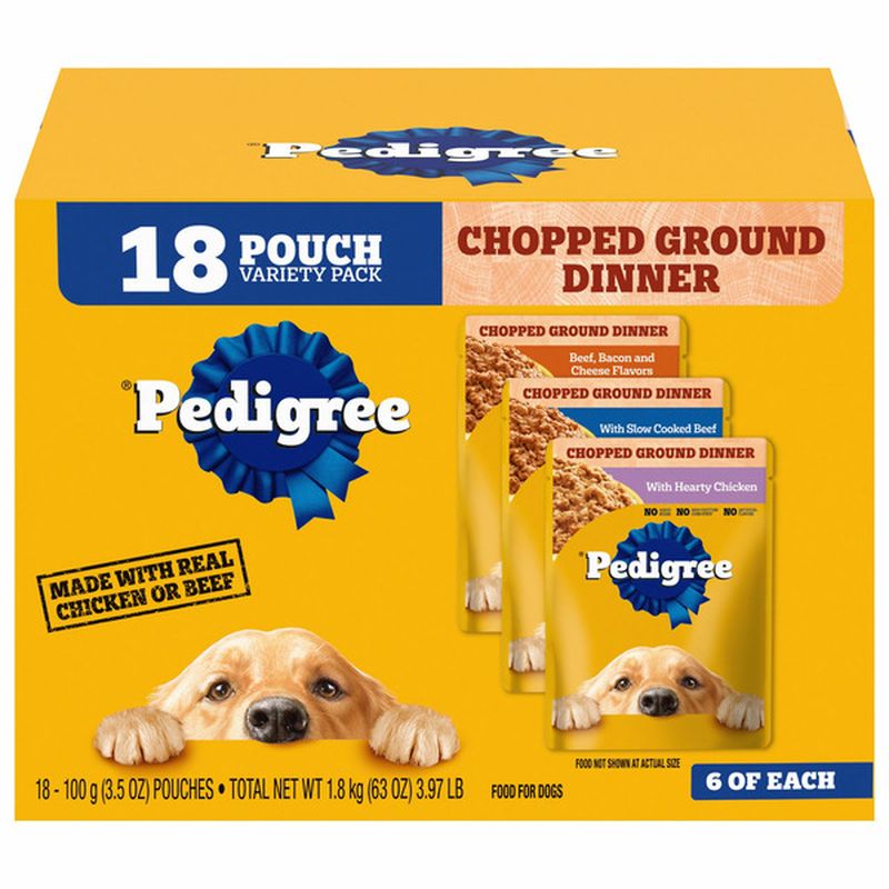 Pedigree dog food yellow bag 2025