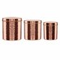 Found & Fable Set of 3 Hammered Copper Canisters
