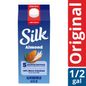 Silk Almond Milk, Original, Dairy Free, Gluten Free, Seriously Creamy Vegan Plant Based Milk with 5 Essential Nutrients, 64 fl oz Half Gallon