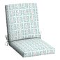 Mainstays Sand Dollar Geo Rectangle Outdoor Chair Cushion, 37L x 19.5W