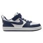 Nike Kids' Preschool Court Borough Low Recraft Shoes, Size 3, Medium/B Width - White/Midnight Navy/White
