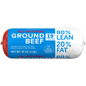 Ibp Trusted Excellence All Natural* 80% Lean/20% Fat Ground Beef Roll, 1 lb